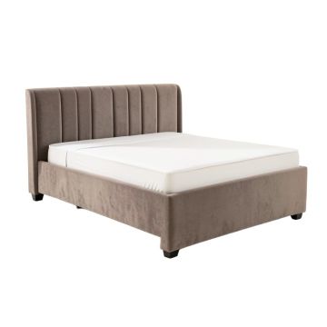 London King Upholstered Platform Bed