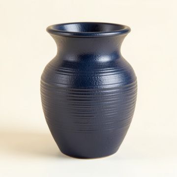 Cove Bluff Empty Decorative Vase - Navy (synthetic illustration; no displayed measurements)