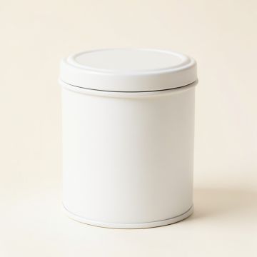 Cove Crest Storage Canister With Lid - White (synthetic illustration; no displayed measurements)