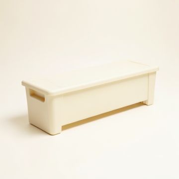Bay Brook Narrow Outdoor Storage Bench - Ivory (synthetic illustration; no displayed measurements)