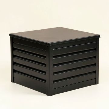 Dune Brook Closed Outdoor Storage Box - Black (synthetic illustration; no displayed measurements)