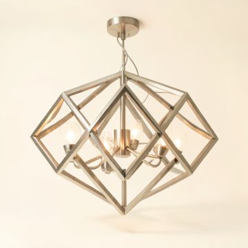 Landa 6 - Light Unique / Statement Geometric Chandelier (synthetic illustration; no displayed measurements)