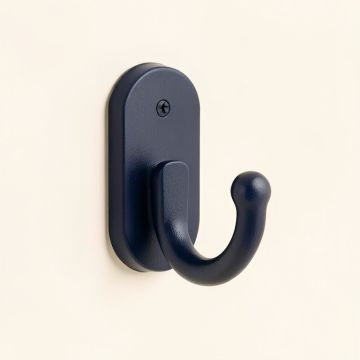 Cliff Canyon Wall-Mounted Robe Hook - Navy (synthetic illustration; no displayed measurements)
