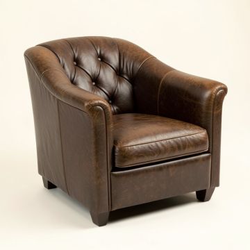 Witcher 29.1 '' Wide Tufted Barrel Chair (synthetic illustration; no displayed measurements)