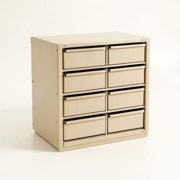 Shore Bend Small-Parts Storage Drawer Cabinet - Beige (synthetic illustration; no displayed measurements)