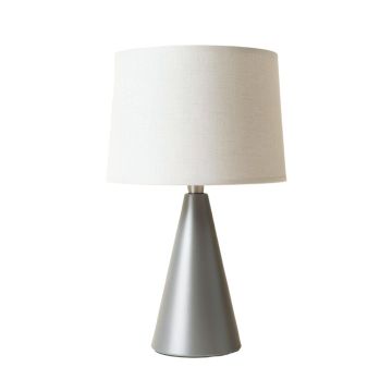 Vale Branch Table Lamp With A Plain Fabric Shade - Gray