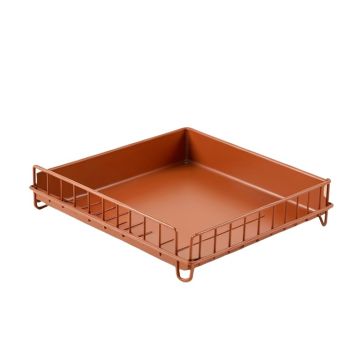 Pine Falls Empty Under-Desk Cable Tray - Terracotta