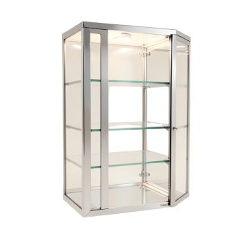Edition 400 Recessed Frameless 2 Doors Medicine Cabinet With 6 Adjustable Shelves And Led Lighting