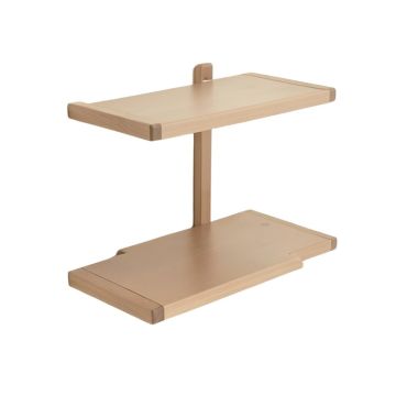 2 Piece Tiered Wall Shelf With Towel Bar