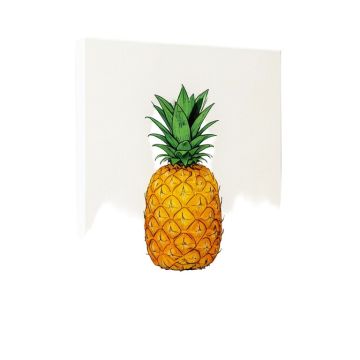 Be A Pineapple Illustration Typography By Jo Moulton - Textual Art Print On Canvas