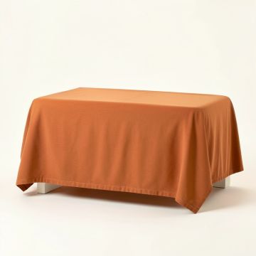 Rowan Arc Flat Bed Sheet - Terracotta (synthetic illustration; no displayed measurements)