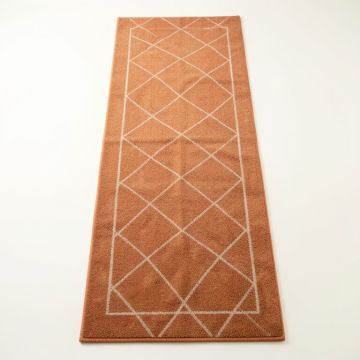 Fern Crest Narrow Runner Rug - Terracotta (synthetic illustration; no displayed measurements)