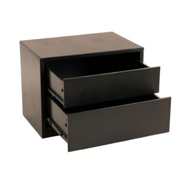 Holly Bluff Small-Parts Storage Drawer Cabinet - Black