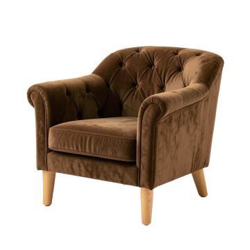 39 '' Wide Tufted Velvet Armchair