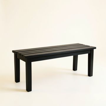 Ash Falls Indoor Bench - Black (synthetic illustration; no displayed measurements)