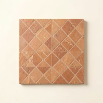 Heath Canyon Uninstalled Square Decorative Tile - Terracotta (synthetic illustration; no displayed measurements)
