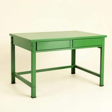 Cedar Crossing Empty Workshop Workbench - Green (synthetic illustration; no displayed measurements)