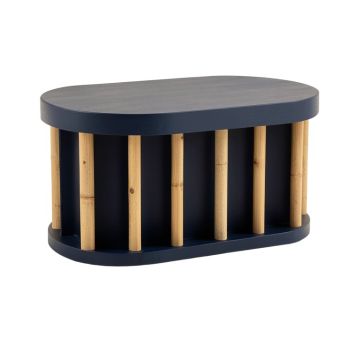 Dune Bluff Shoe Storage Bench - Navy