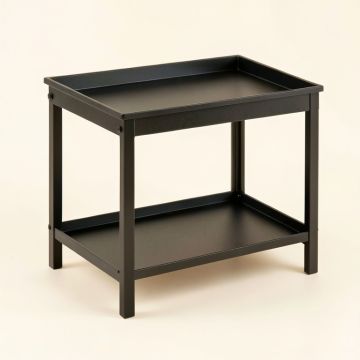 Willow Arc Empty Coffee-Station Organizer - Black (synthetic illustration; no displayed measurements)