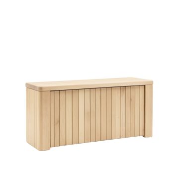 Moss Bridge Narrow Outdoor Storage Bench - Beige