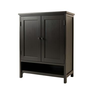 Shore Branch Wall-Mounted Laundry Cabinet - Black (synthetic illustration; no displayed measurements)
