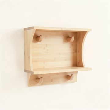 Dawn Brook Wall-Mounted Entryway Organizer Shelf - Beige (synthetic illustration; no displayed measurements)