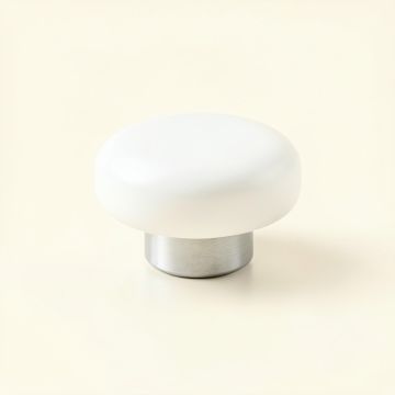 Birch Crossing Cabinet Knob Without Packaging - White (synthetic illustration; no displayed measurements)