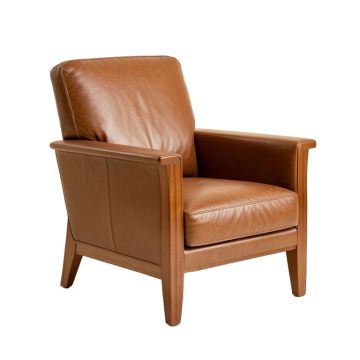 Caloundra 39.38 '' Wide Genuine Leather Armchair