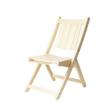 Ridge Arc Folding Outdoor Chair - Cream