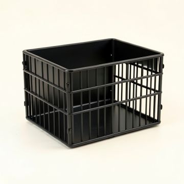 Cove Crest Empty Furniture-Style Pet Crate - Black (synthetic illustration; no displayed measurements)