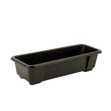 Laurel Canyon Empty Railing Planter With Integral Brackets - Black