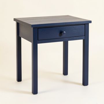 Spruce Arc Side Table - Navy (synthetic illustration; no displayed measurements)