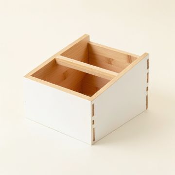 Stone Arc Low Toy Storage Unit - White (synthetic illustration; no displayed measurements)