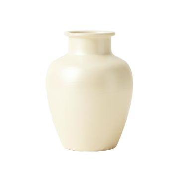 Elm Bend Empty Decorative Vase - Ivory