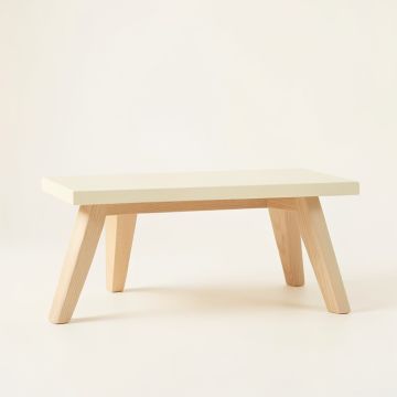 Flint Canyon Indoor Bench - Cream (synthetic illustration; no displayed measurements)