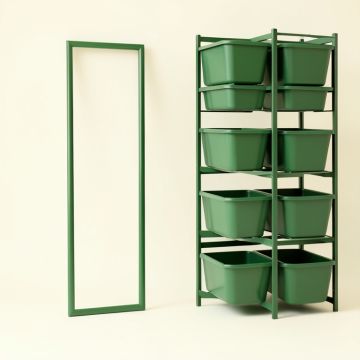 Olive Bluff Empty Vertical Garden Frame - Green (synthetic illustration; no displayed measurements)