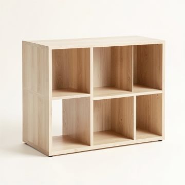 Bay Dell Desktop Shelving Unit - Beige (synthetic illustration; no displayed measurements)