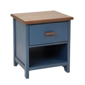 Markovich 1 Drawer Nightstand In Blue/Brown