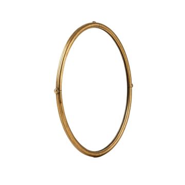 Fyfe Oval Mirror In Antique Gold Leaf