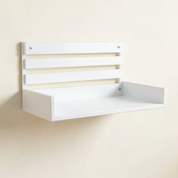 Oak Brook Wall-Mounted Entryway Organizer Shelf - White (synthetic illustration; no displayed measurements)