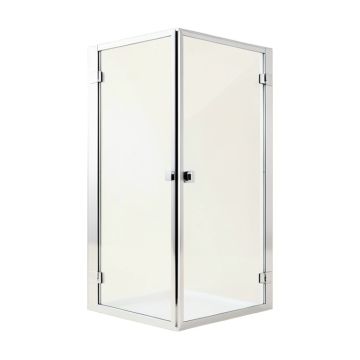 30 Semi-Frameless Bi-Fold Shower Clear Glass Door , Chrome