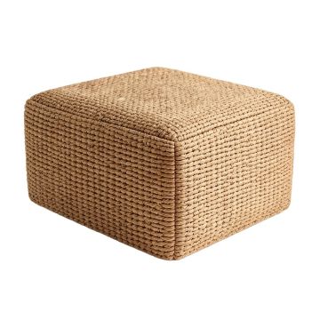 Dickson Decorative Woven Pouf Ottoman