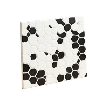 Retro 1 '' X 1 '' Porcelain Honeycomb Mosaic Wall & Floor Tile