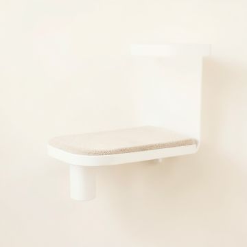 Dune Field Wall-Mounted Cat Perch - White (synthetic illustration; no displayed measurements)