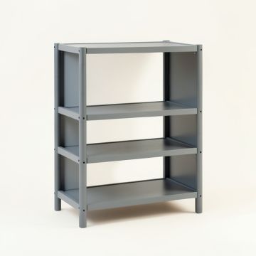 Wren Bend Empty Seed-Starting Shelving Unit Without Lights - Gray (synthetic illustration; no displayed measurements)