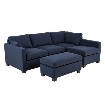 Lonon 96 '' Wide Reversible Modular Sectional With Ottoman