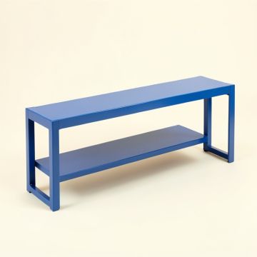Sage Dale Narrow Outdoor Storage Bench - Blue (synthetic illustration; no displayed measurements)