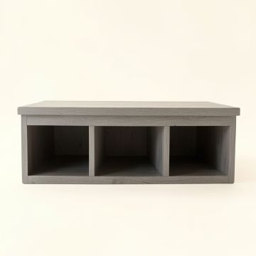 Birch Bluff Shoe Storage Bench - Gray (synthetic illustration; no displayed measurements)