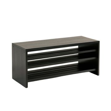 Ridge Dale Shoe Storage Bench - Black