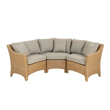 Jagger 3 Piece Rattan Seating Group With Cushions